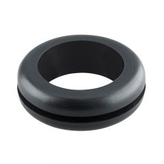 PV989 BLACK PVC OPEN GROMMET