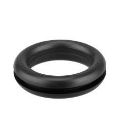 PV90 BLACK PVC OPEN GROMMET