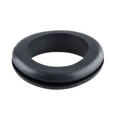 PV81 BLACK PVC OPEN GROMMET