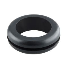 PV274 BLACK PVC OPEN GROMMET