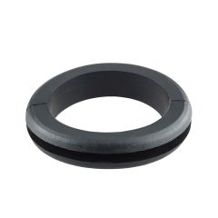 PV73B BLACK PVC OPEN GROMMET