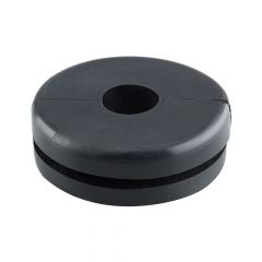 PV263 BLACK PVC OPEN GROMMET