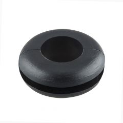 PV43 BLACK PVC OPEN GROMMET