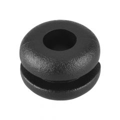 PV17 BLACK PVC OPEN GROMMET