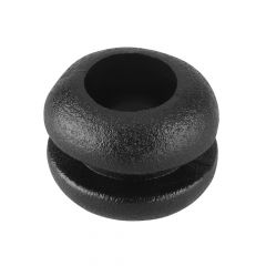 PV6 BLACK PVC OPEN GROMMET