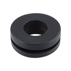 PV837 BLACK PVC OPEN GROMMET