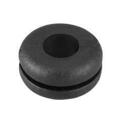 PV25 BLACK PVC OPEN GROMMET