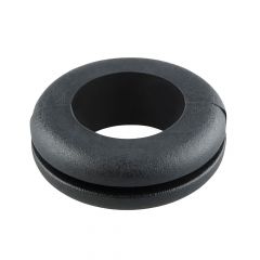 PV256 BLACK PVC OPEN GROMMET