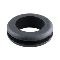 PV291 BLACK PVC OPEN GROMMET