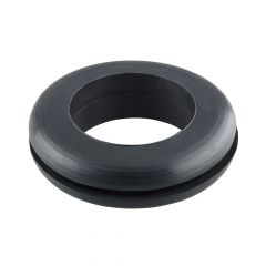 PV104 BLACK PVC OPEN GROMMET